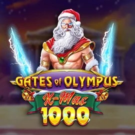Gates of Olympus Xmas 1000 slot logo by Pragmatic Play at Royal Game Casino